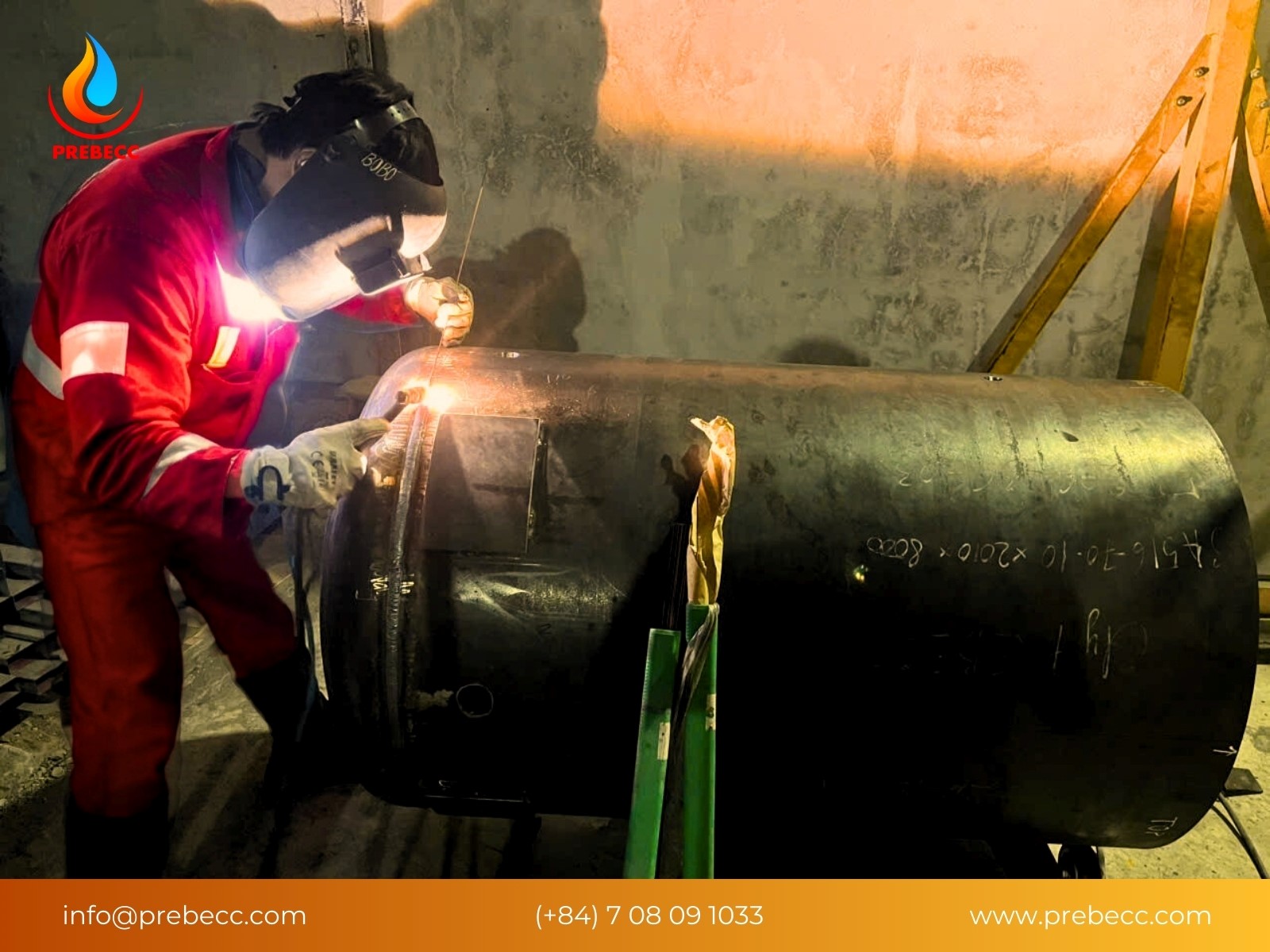 Gia công thiết bị áp lực PREBECC