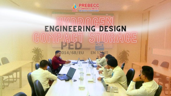 Hydrogen compact storage vessel engineering design